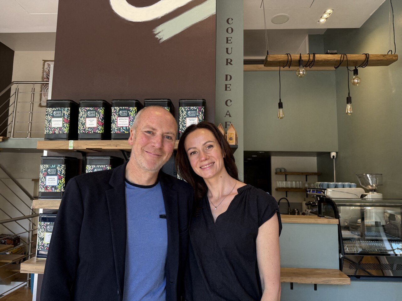 Un couple franco-ukrainien ouvre une boutique de café dans le centre de Rouen : « C'est un rêve »