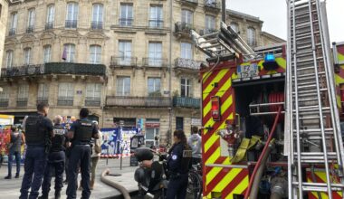 onze personnes évacuées, l'intervention est en cours