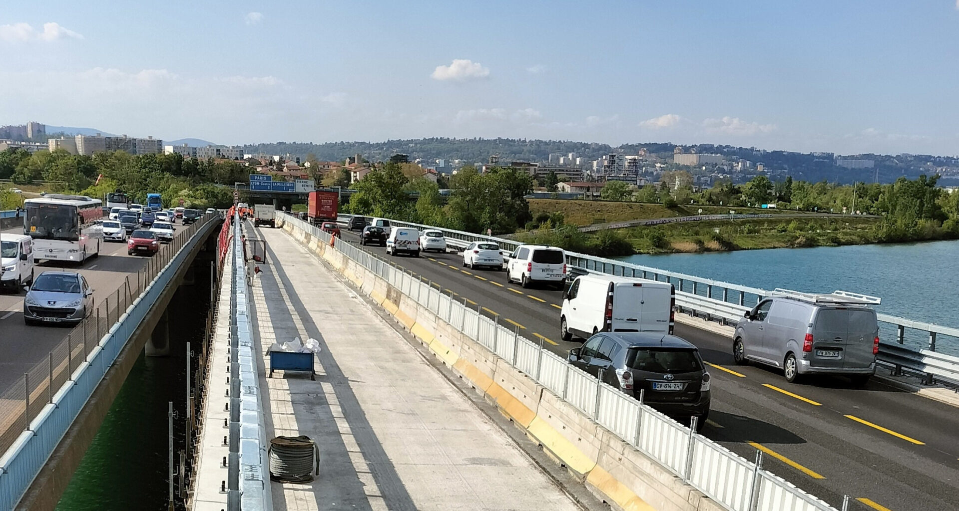 © Dir Centre-Est - L'A7 sera de nouveau fermée dans le sens Marseille-Lyon, entre le mercredi 28 mai et le dimanche 1er juin 2025, en raison des travaux de rénovation des viaducs de Pierre-Bénite.