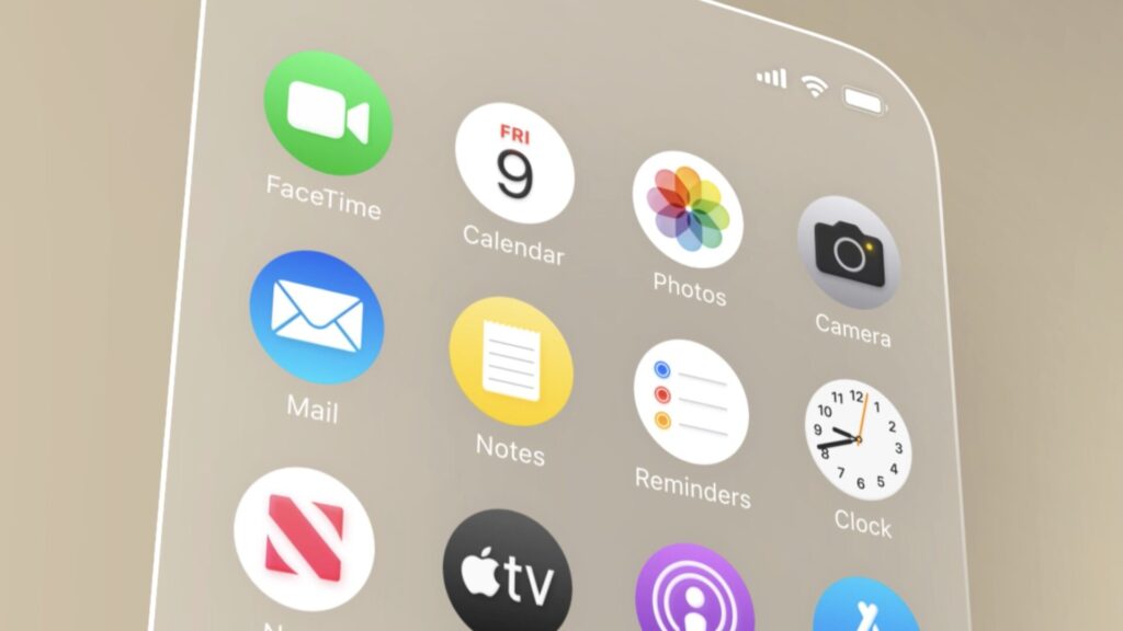 iOS 19 inspiré de visionOS.  // Source : X / AppleTrack