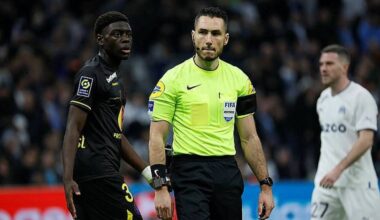 Jérémie Pignard au sifflet du dernier match de la saison contre Rennes