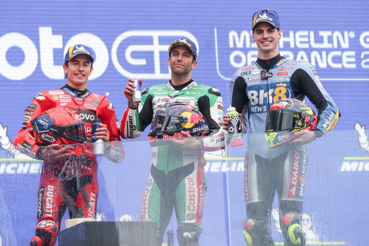 Tous les résultats et classements du GP de France MotoGP 2025