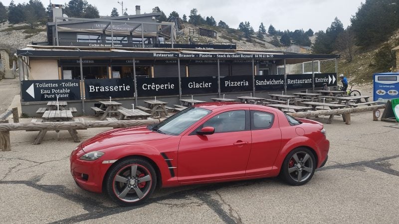 Ma Mazda RX-8 a posé des problèmes de démarrage dès son trajet retour depuis Marseille, avec un petit détour par le Mont Ventoux.