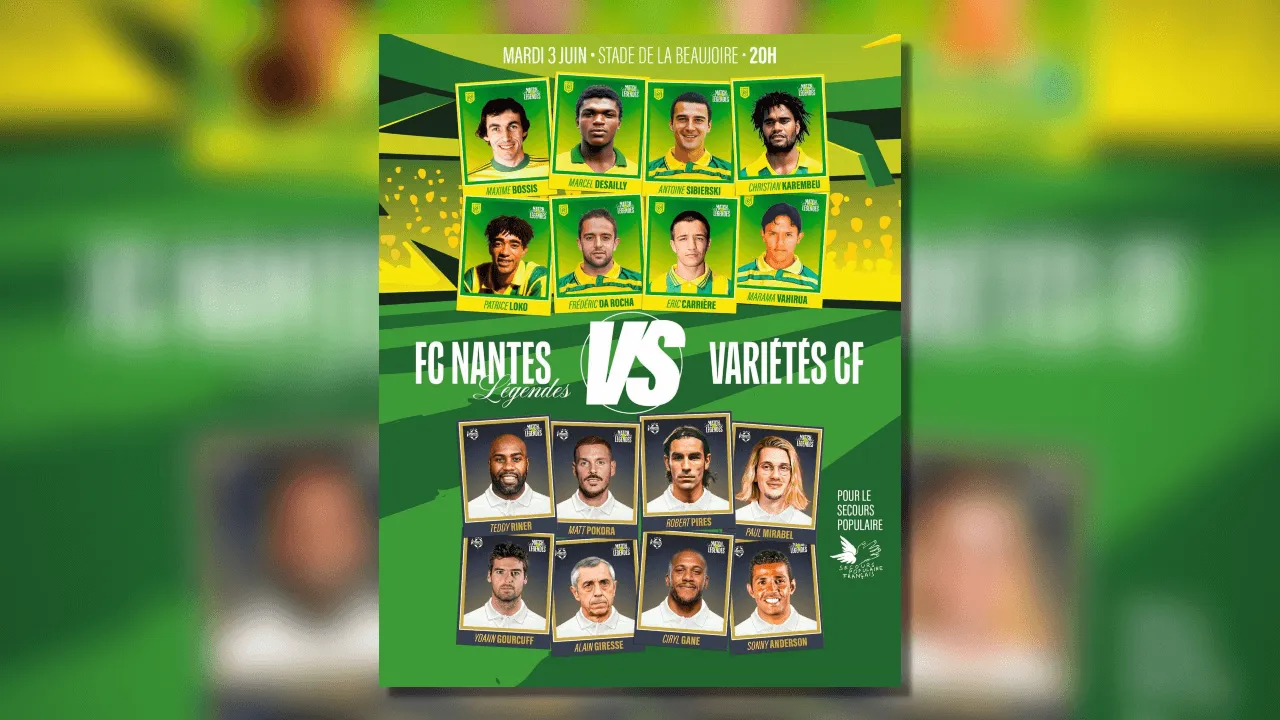 Gagnez vos places pour le Match des Légendes du FC Nantes !