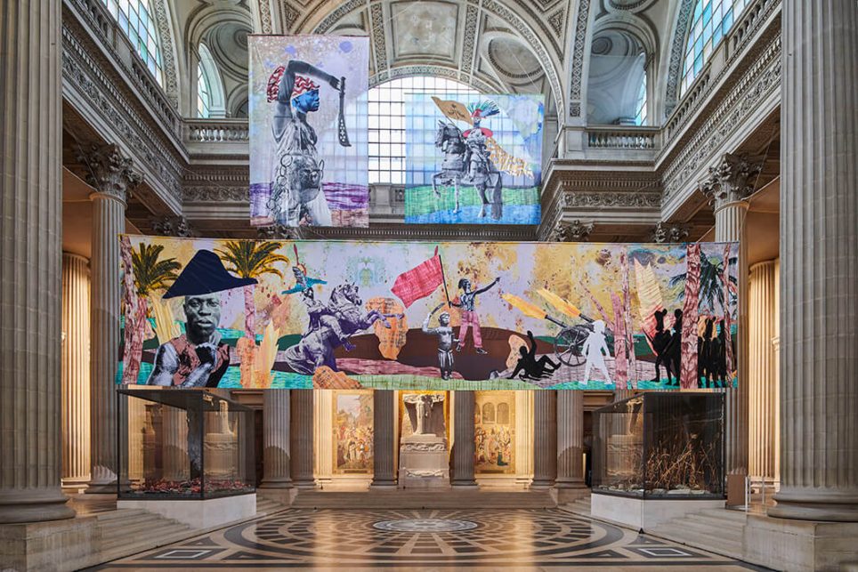 Raphaël Barontini, Exposition We Could Be Heroes au Panthéon à Paris