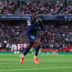 Ousmane Dembélé lors d'Arsenal-PSG, le 29 avril 2025.