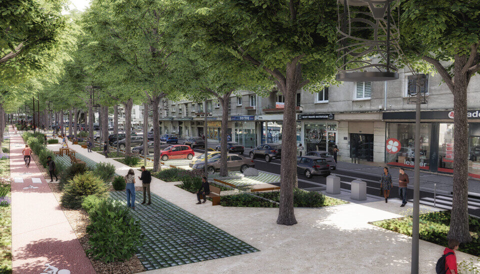 Dans le cours Clemenceau, piétons, cyclistes, automobilistes et usagers des transports en commun cohabiteront.