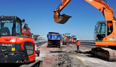 En images. Découvrez les photos du chantier de l'A7 qui paralyse le sud de Lyon