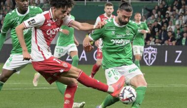Monaco s'installe à la deuxième place après sa victoire à Saint-Etienne