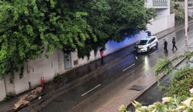 Intempéries. Les fortes pluies à Lyon provoquent un effondrement de la chaussée montée de la Boucle