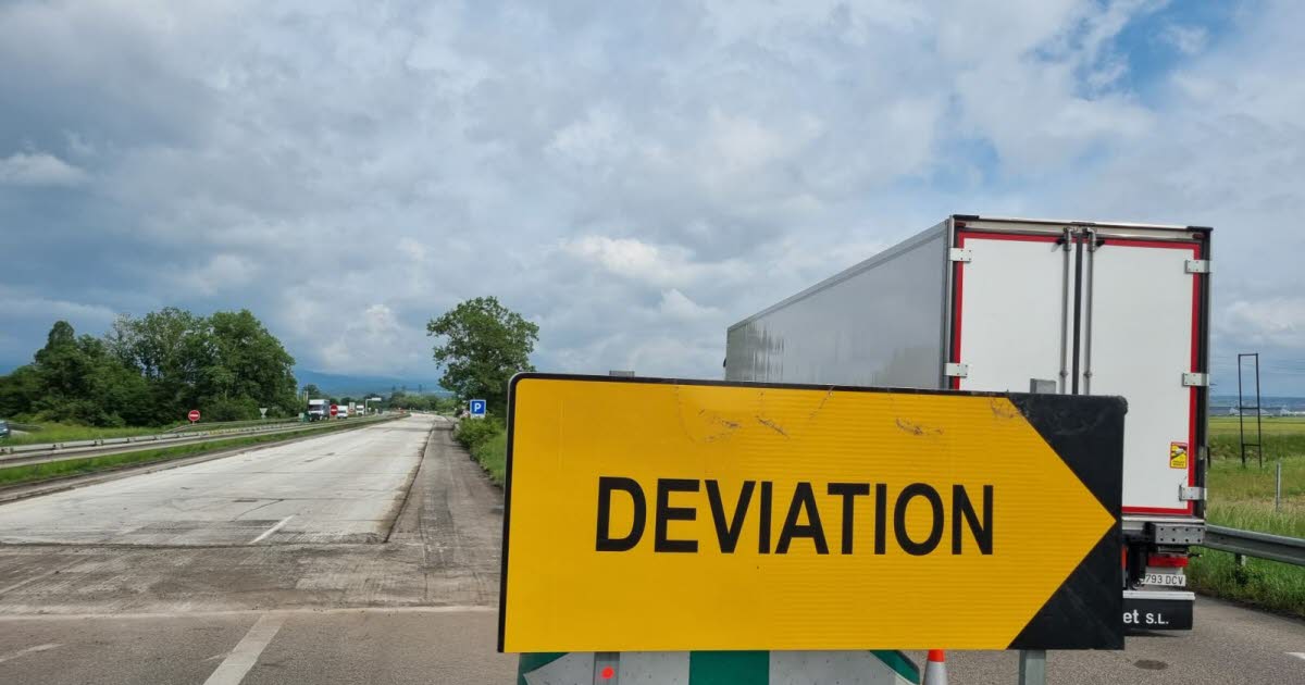 Haut-Rhin. L’A36 fermée deux mois dans le sens Allemagne vers Mulhouse à partir du 12 mai