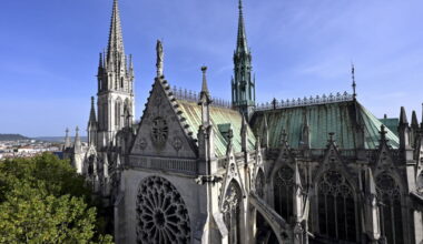 Nancy. Pour les 150 ans de sa consécration, la basilique Saint-Epvre se révèle de nuit