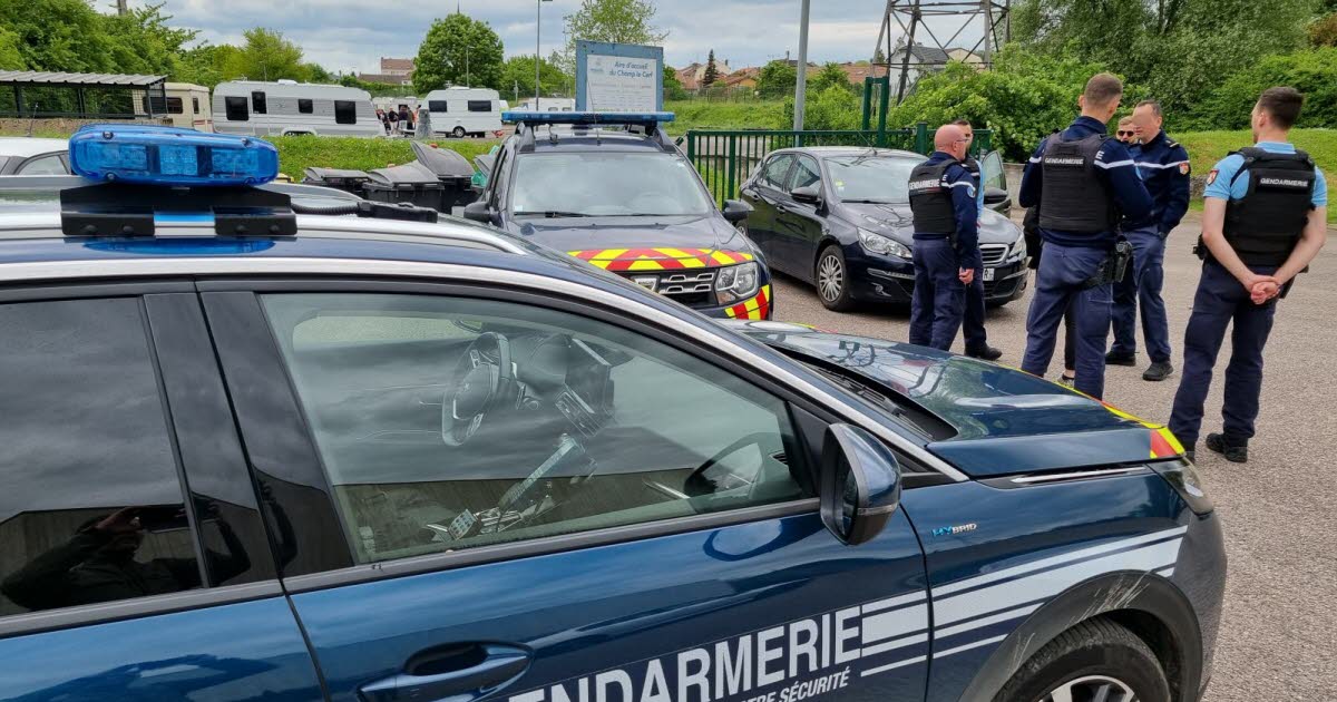 opération de gendarmerie chez des gens du voyage, au sud de Nancy