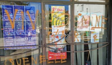 Fontaine. Le local de la CGT tagué