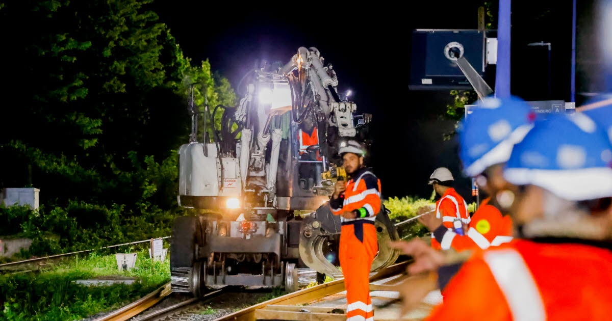 Drusenheim. Six kilomètres de voies ferrées renouvelées sur la ligne Strasbourg-Lauterbourg