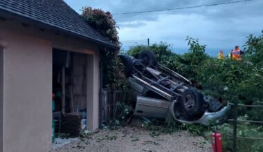 Saint-Étienne-en-Bresse. La voiture part en tonneau et s’arrête dans la cour d’une maison : quatre blessés