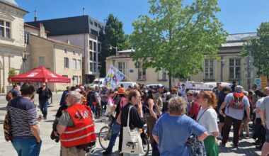 un rassemblement mais pas de cortège, « on sent que les agents sont abattus »