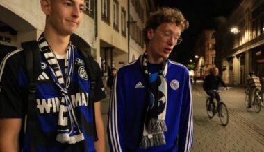 Strasbourg. Dans les rues du centre-ville, des supporters du Racing déçus par le dénouement de la saison