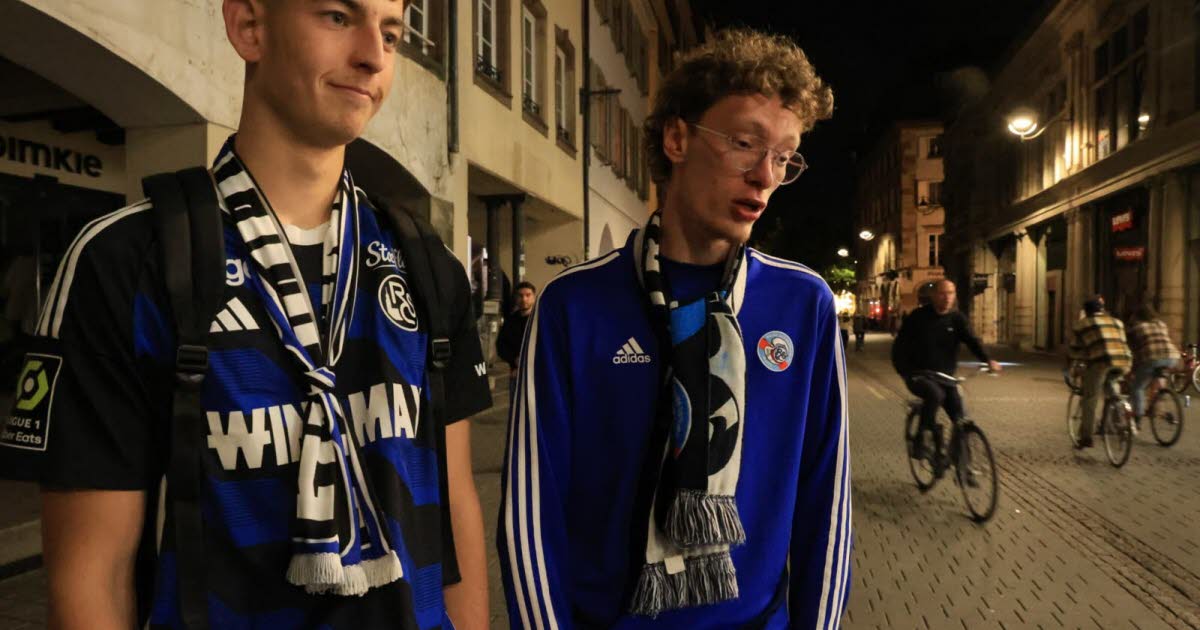 Strasbourg. Dans les rues du centre-ville, des supporters du Racing déçus par le dénouement de la saison