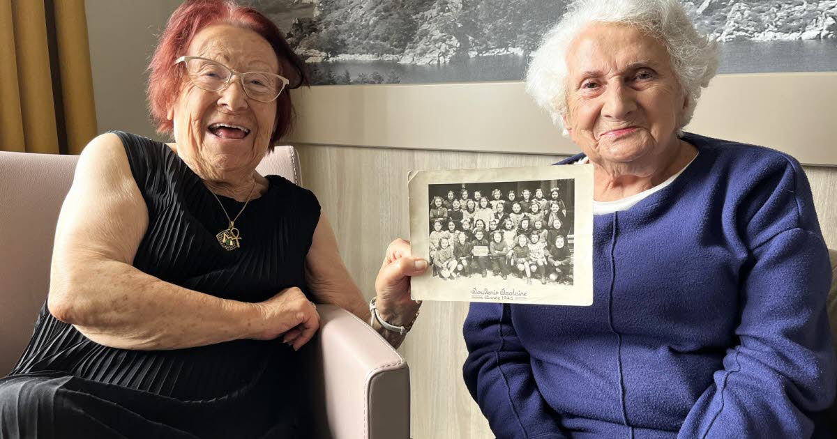 Saint-Étienne. À l’école ensemble en 1945, elles se retrouvent 80 ans plus tard… à l’Ehpad