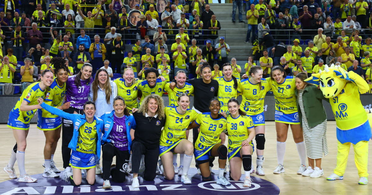 Photos. Metz Handball s'offre un 27e titre national en battant Strasbourg ATH, les images du sacre