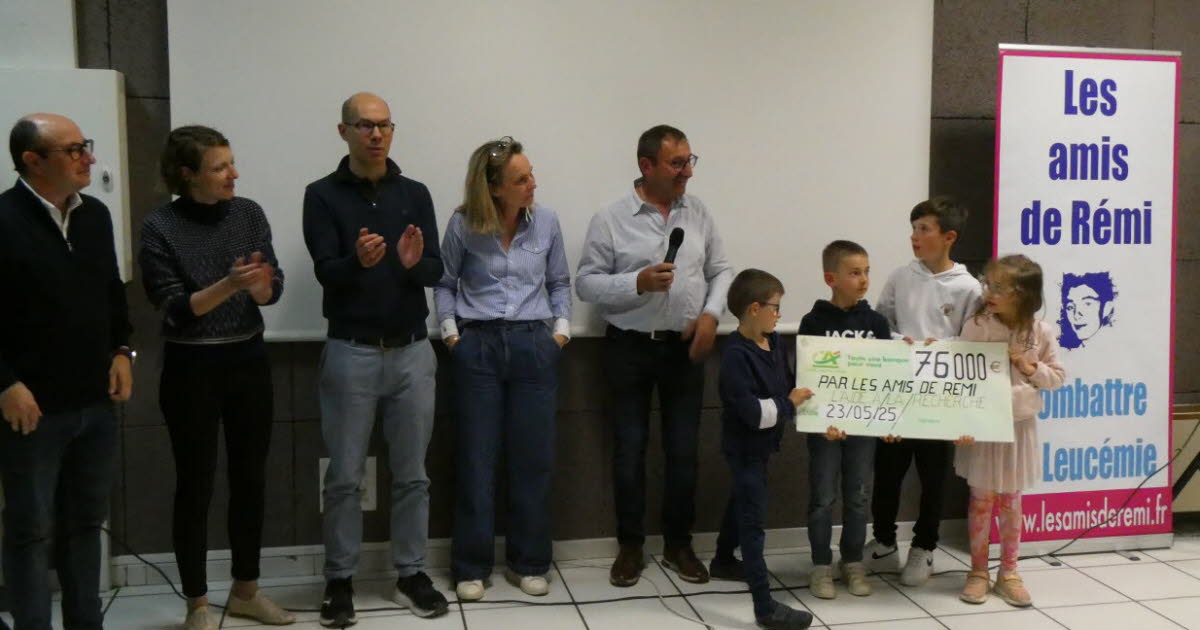 Savigneux. Les amis de Rémi ont fait don de 76 000 € à deux CHU pour vaincre la leucémie