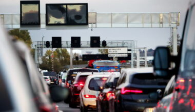 gros bouchons après une coupure de l'A89, énormément de monde sur l'A7 au sud de Lyon