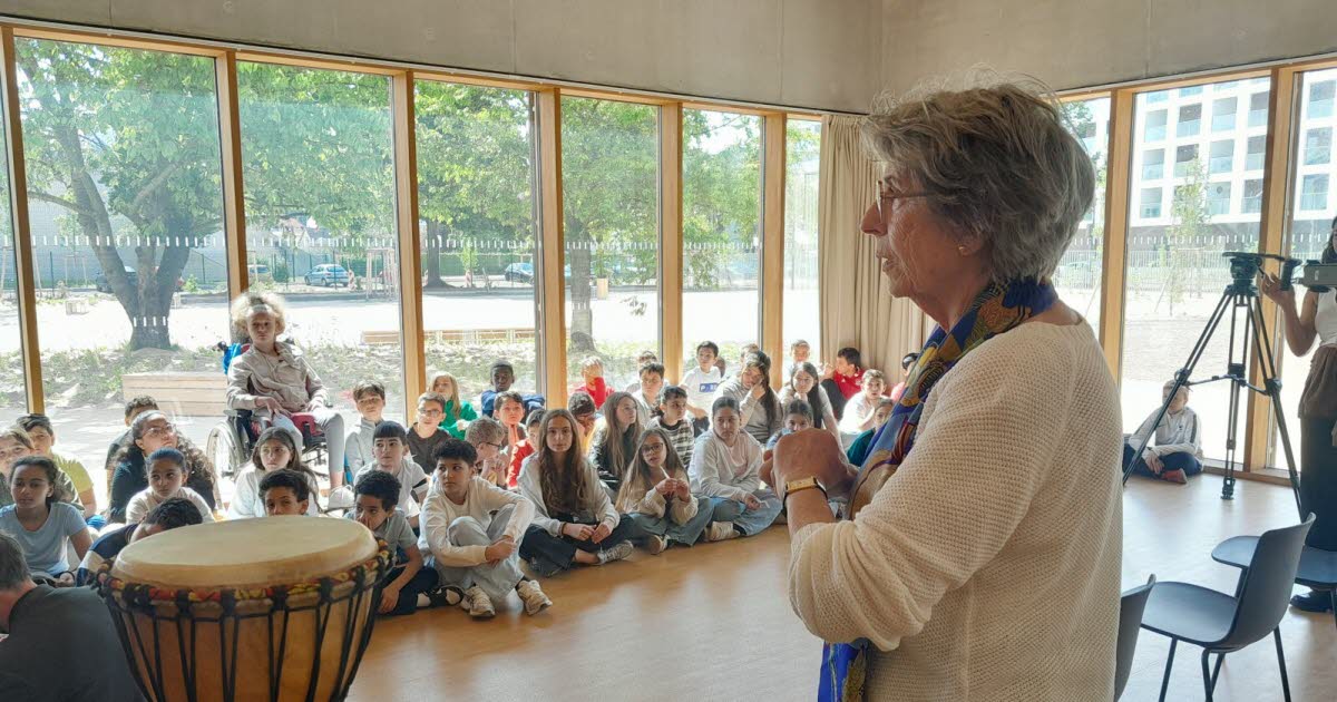 Bischheim. La nouvelle école porte le nom de sa mère résistante, Elisabeth Aubrac présente pour l’inauguration