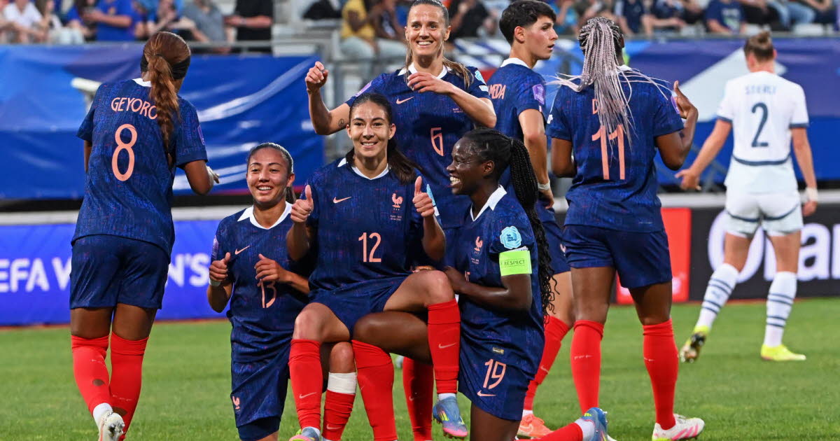 Photos . Et un, et deux, et trois, et quatre à zéro pour la France face à la Suisse