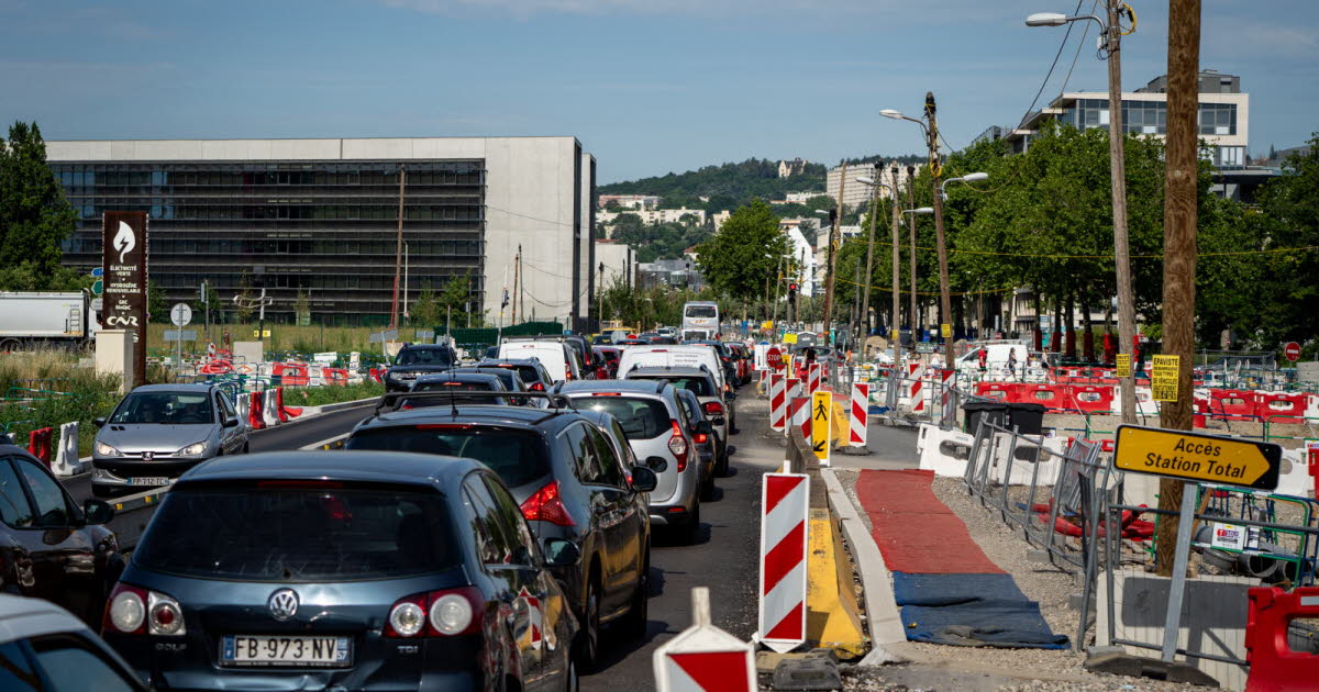des embouteillages XXL à Lyon