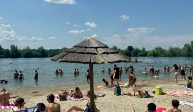 succès du plan d’eau de Brumath face à la chaleur