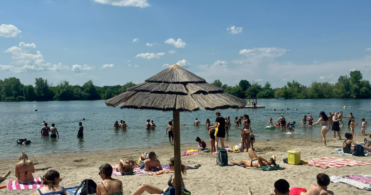 succès du plan d’eau de Brumath face à la chaleur