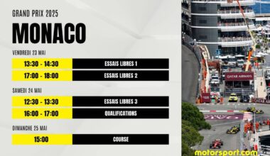 Le programme du GP de Monaco F1 2025 : dates, horaires et infos