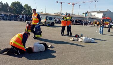 Accident, pompiers, tribunal… À Nantes, 350 élèves face aux risques de la route