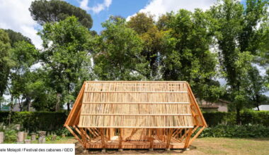 Sous les pins centenaires de Rome, de drôles de cabanes s'installent pour l'été