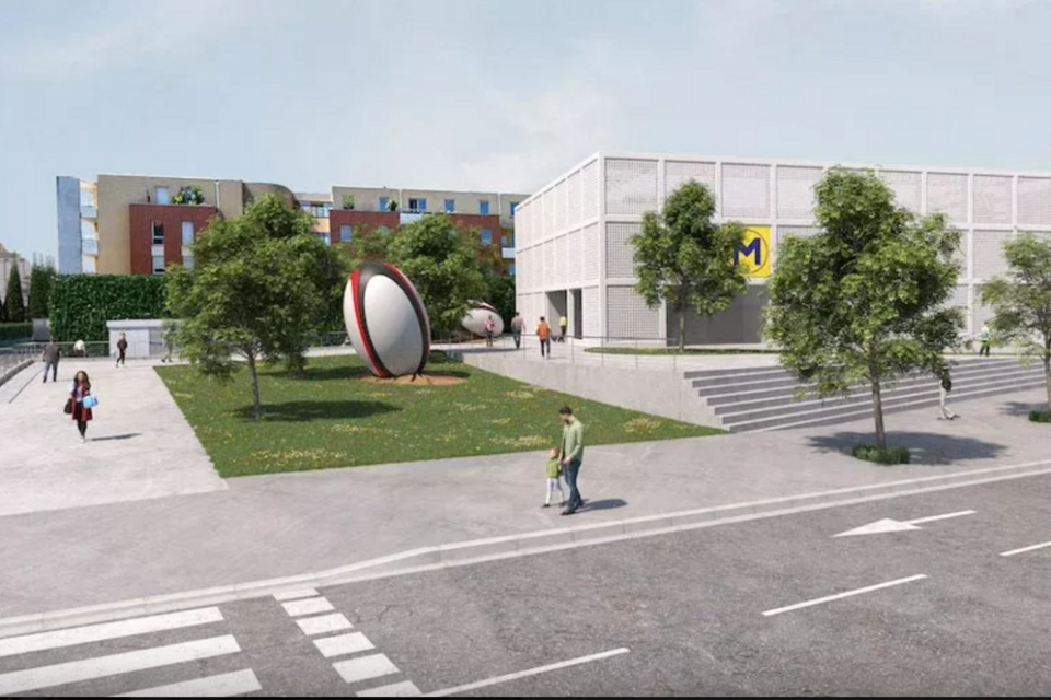 Perspective de la future station Sept-Deniers Stade Toulousain