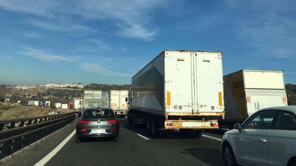 un accident dans le sens Martigues-Marseille avec un blessé léger, plus de 5km de bouchon