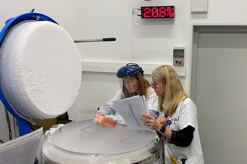 Présentation de la filière Car-t cells le 5 mai 2025 par les Hospices Civils de Lyon à l'hôpital Lyon Sud.