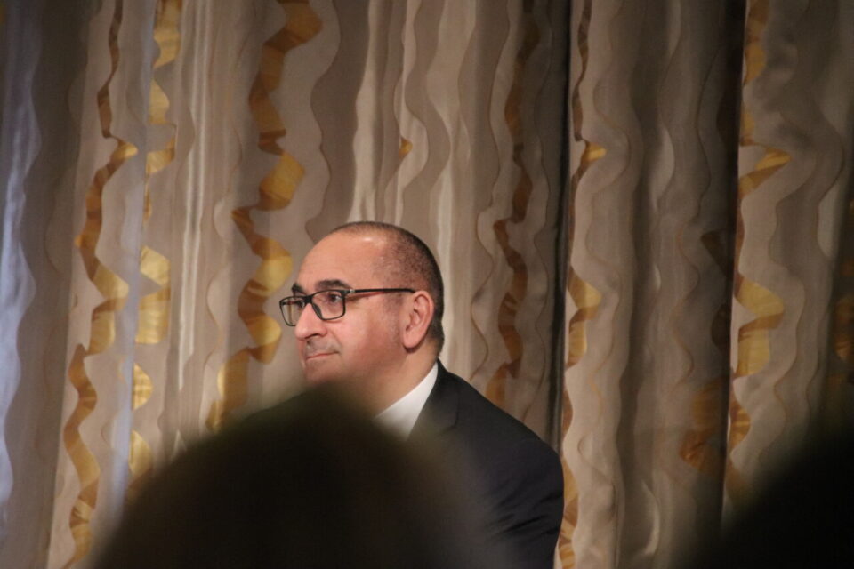 Le préfet de police Laurent Nuñez était présent à la conférence de presse de présentation de la dernière étape du Tour de France 2025 à Paris. 