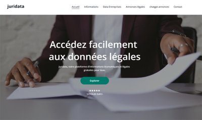 JURIDATA, nouveau venu dans le secteur de l’information d’entreprise