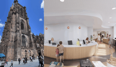 À Strasbourg, l’ancien bureau de poste de la cathédrale devient un curieux « Welcome Center »