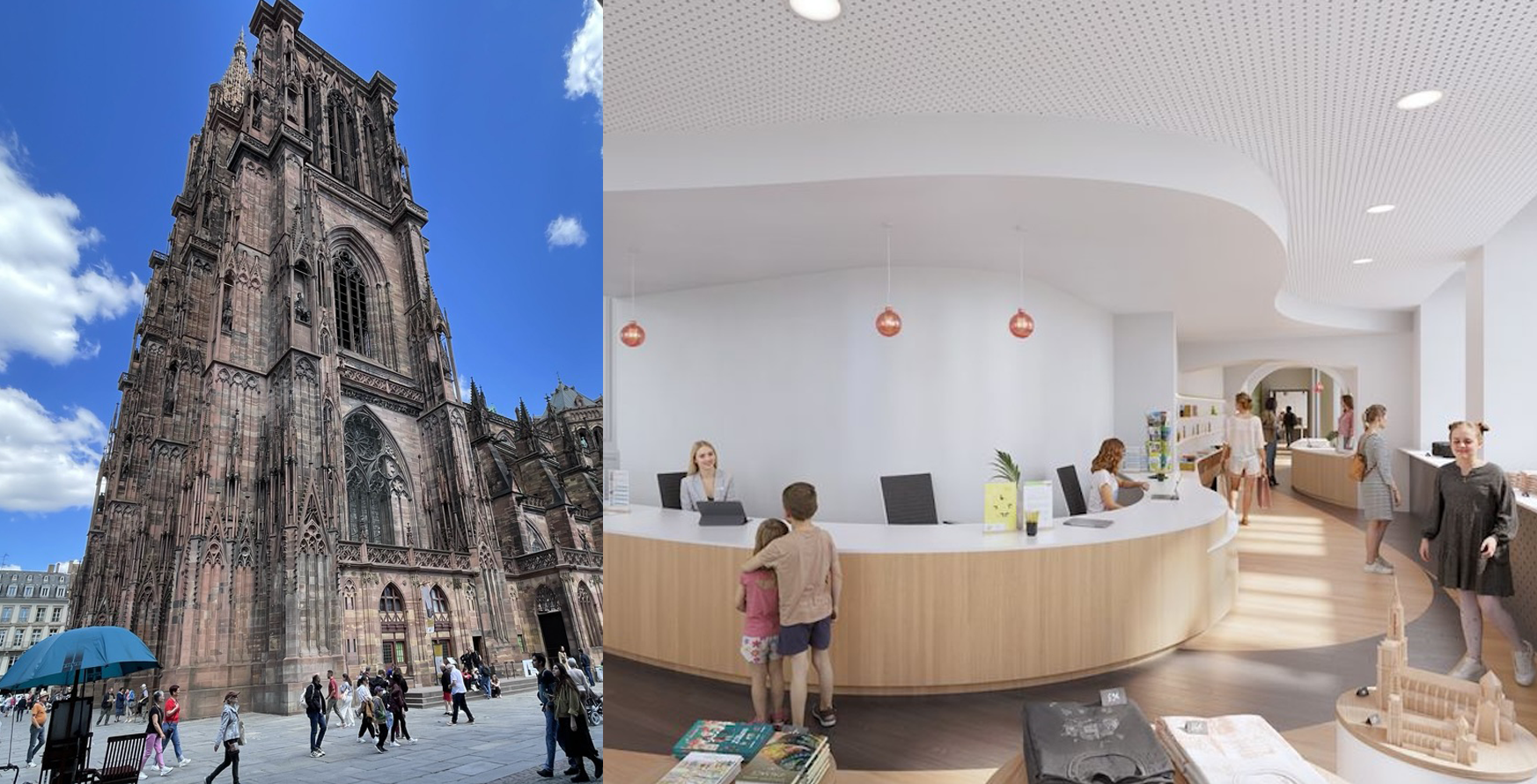 À Strasbourg, l’ancien bureau de poste de la cathédrale devient un curieux « Welcome Center »