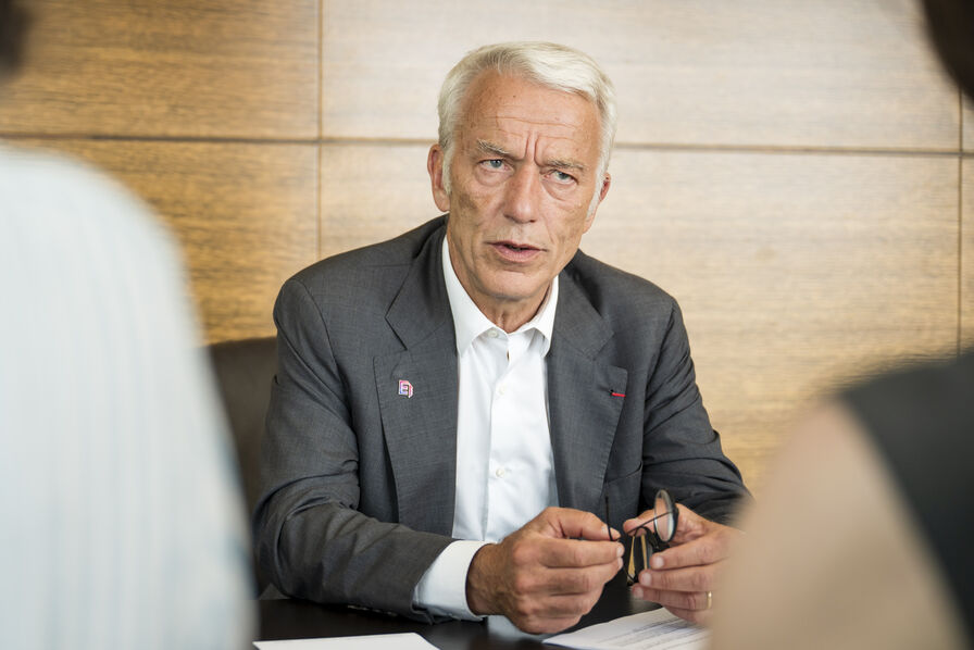 Pour le patron du Medef Patrick Martin, «le redémarrage de l'Allemagne est impressionnant»