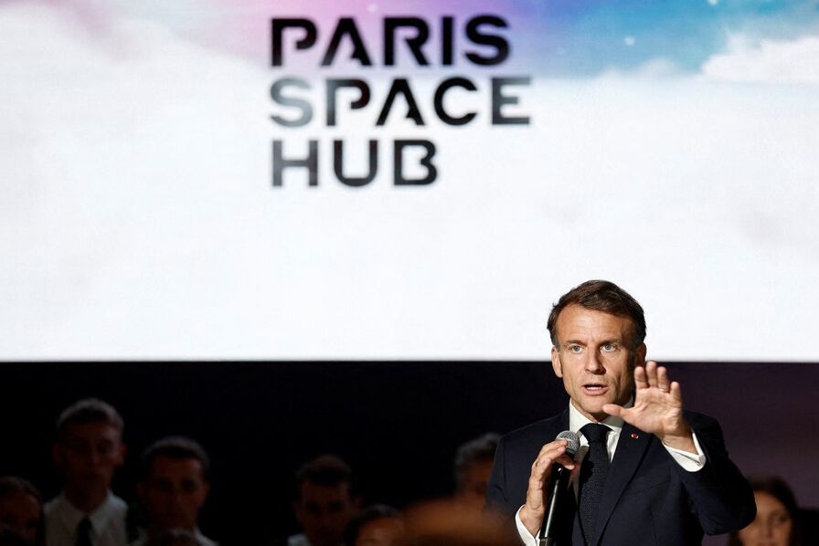 Le plaidoyer d'Emmanuel Macron pour relancer l’Europe spatiale