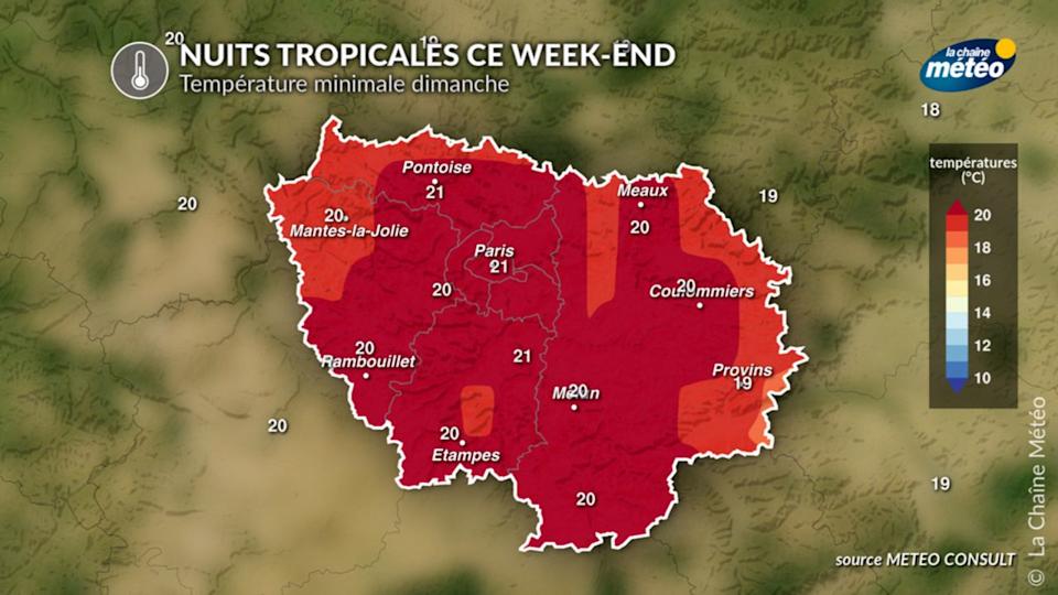 Nuits tropicales de week-end sur l'Ile-de-France