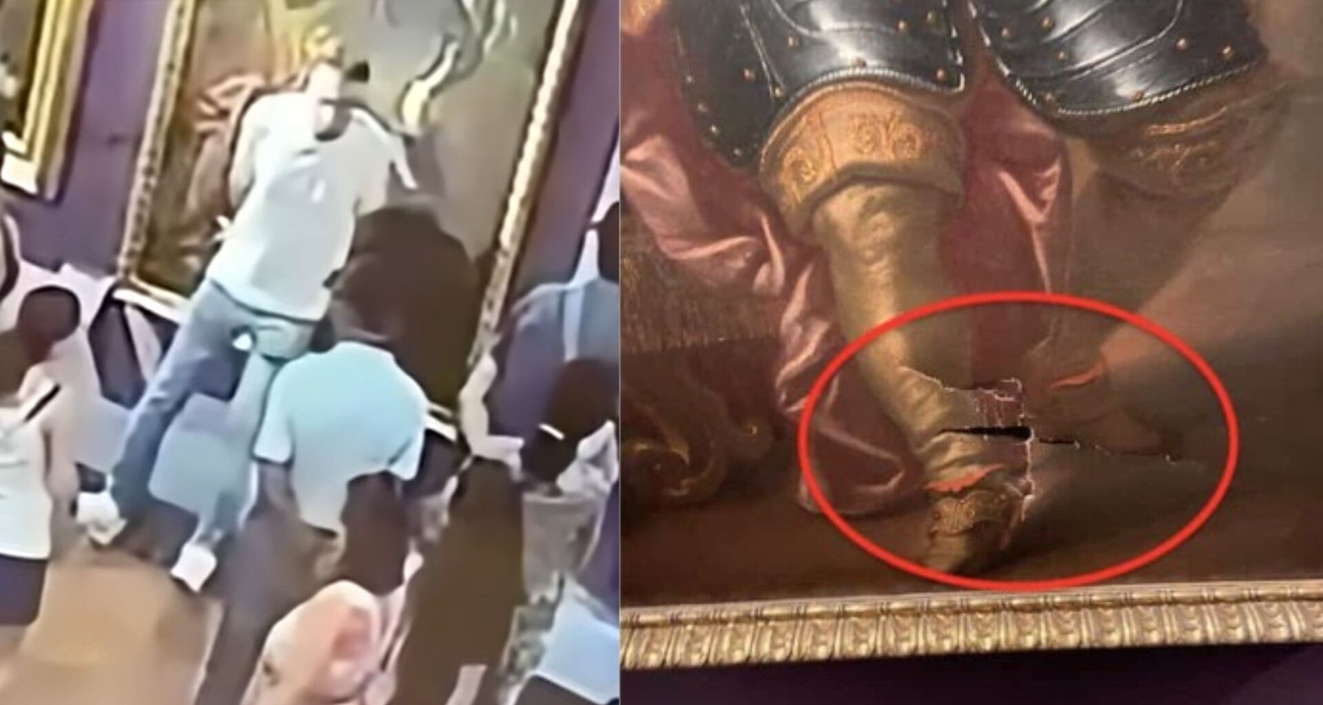 Nouvel incident dans un musée en Italie : pour un selfie, un touriste troue un tableau du 18e siècle