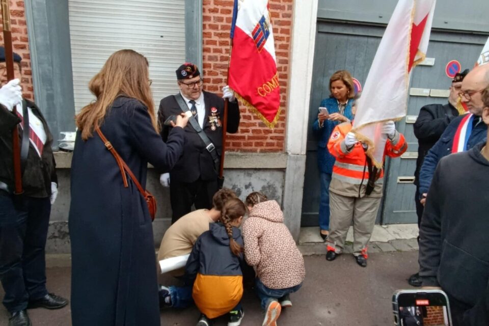 pavés stolpersteine roubaix résistants