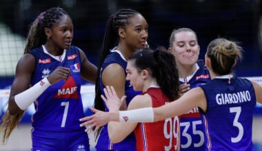 La France battue au cinquième set par les États-Unis en Ligue des nations - L'Équipe