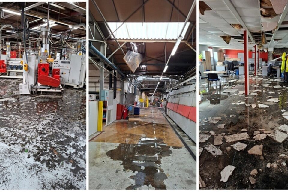 L'entreprise SFC Solutions, située à Charleval (Eure) a subit de gros dégâts mercredi 25 juin 2025, par un tourbillon lors de l'orage.