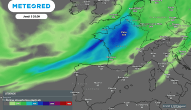 nos cartes confirment l'arrivée de la rivière atmosphérique ! Fin de semaine "pourrie" ?